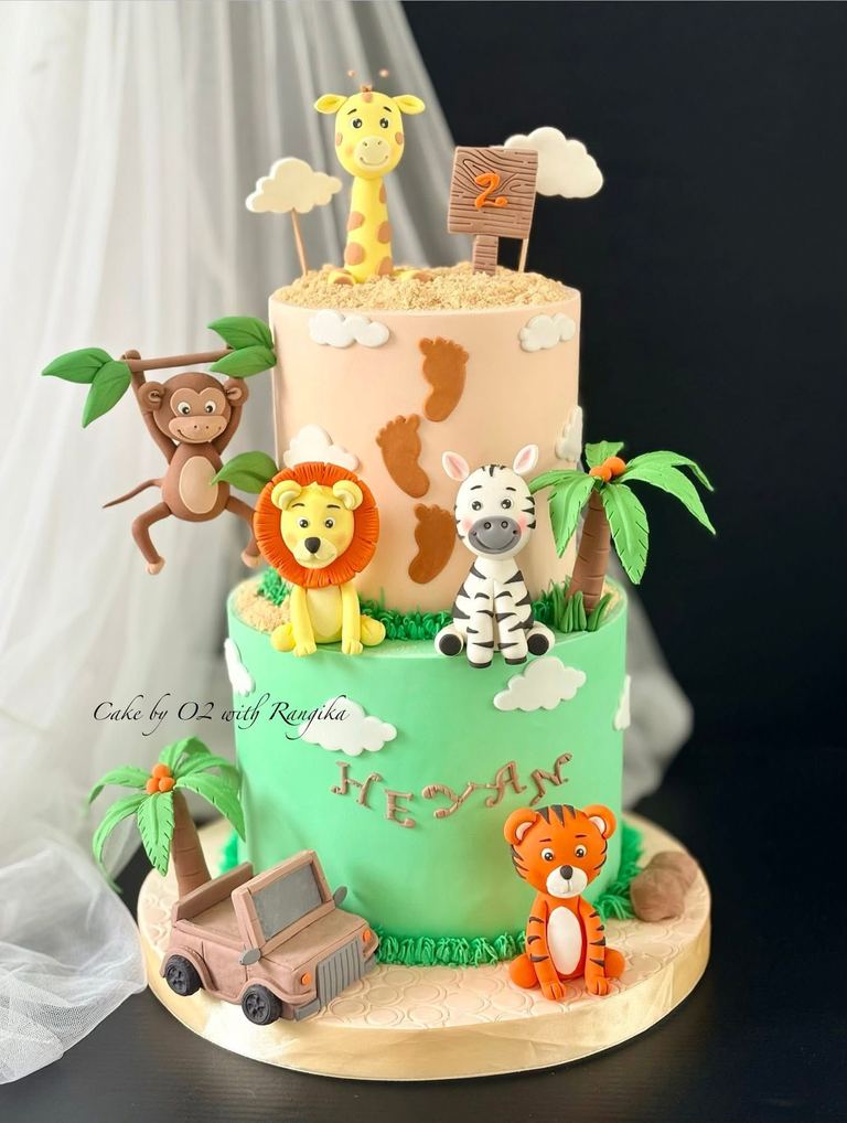 Custom birthday cake by Cake by O2, Colombo