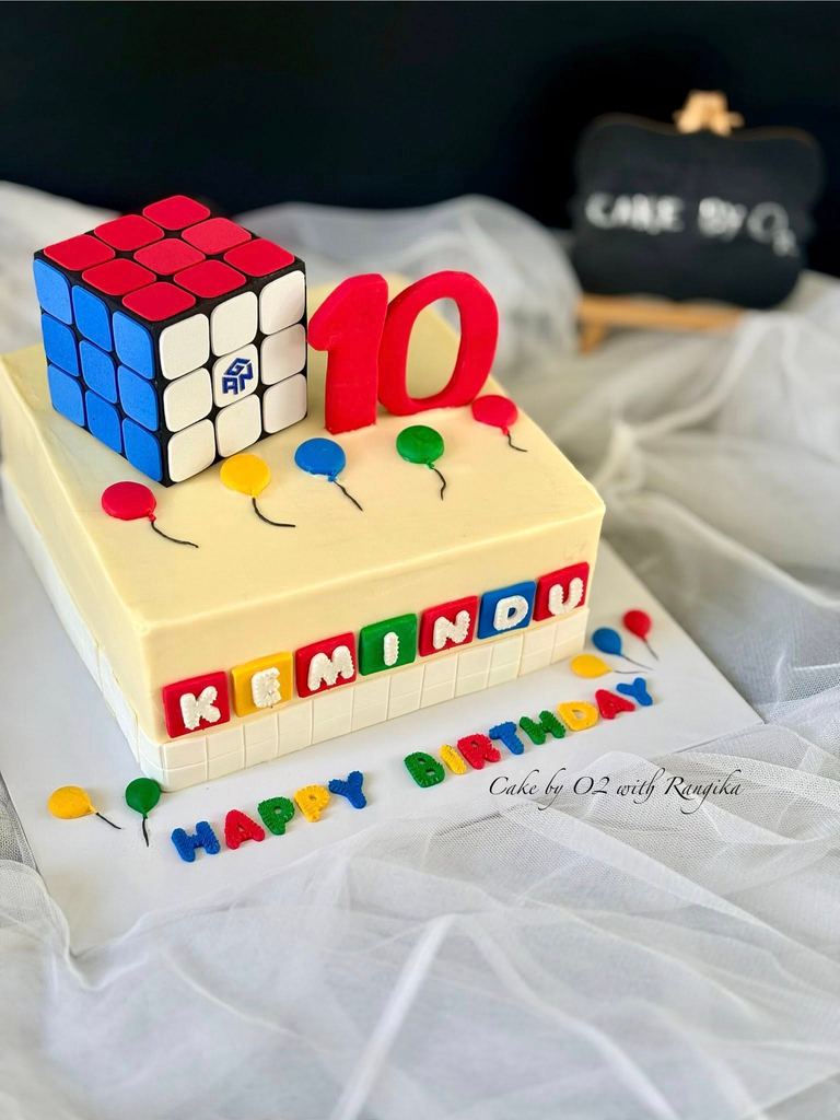 Custom birthday cake by Cake by O2, Colombo