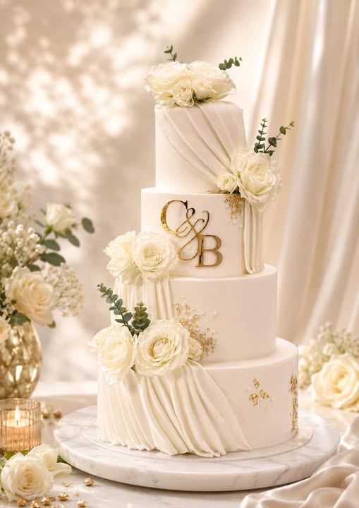 Custom wedding cake by Cake by O2, Colombo