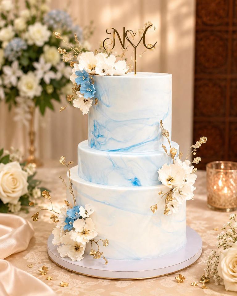 Custom wedding cake by Cake by O2, Colombo